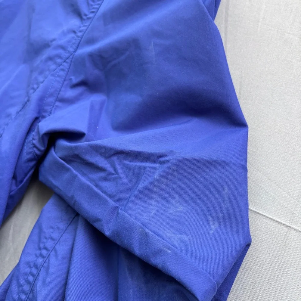 Vtg Joes Outdoors Mens Blue Lightweight Windbreaker Mesh Lined Full Zip Jacket L